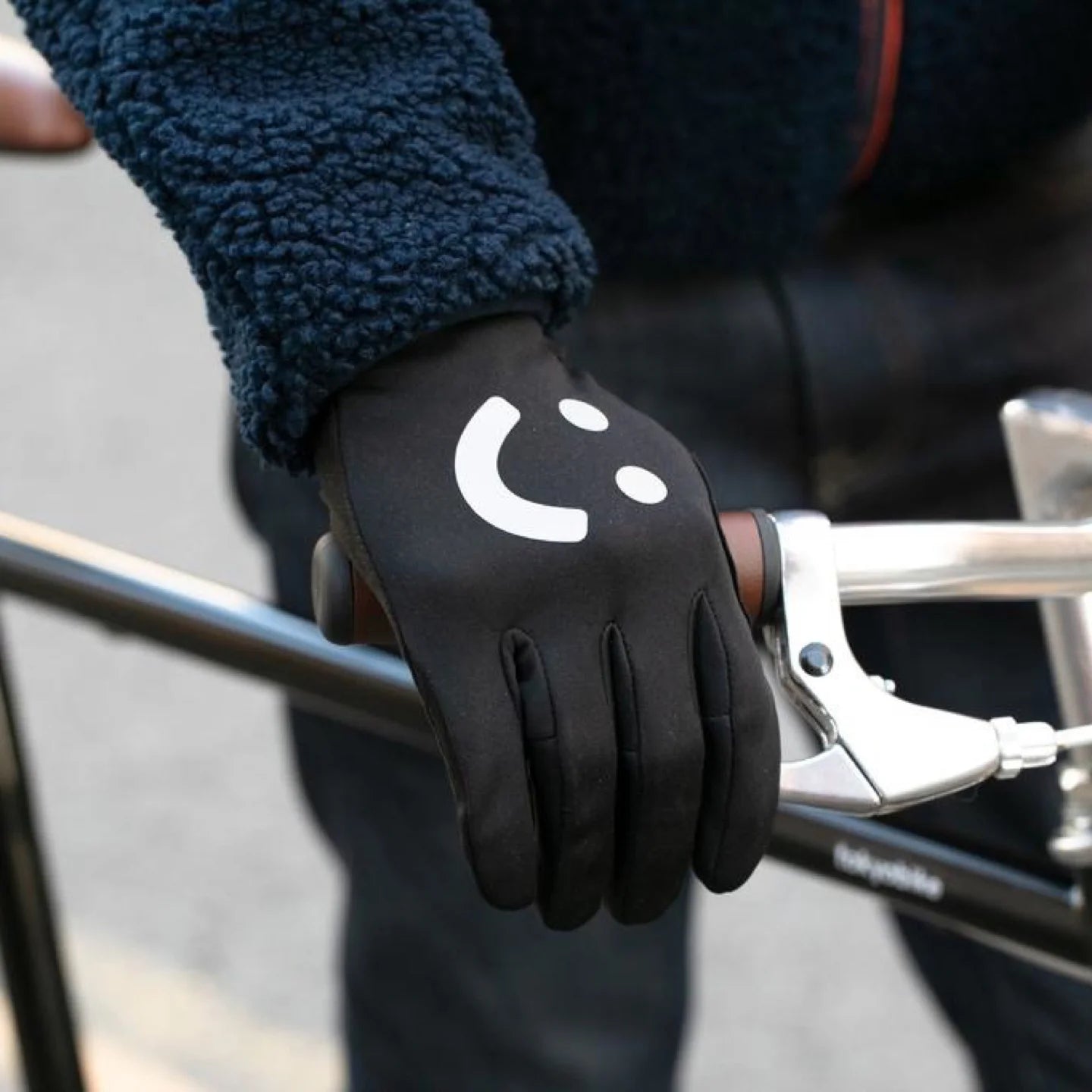 Smiley face cycling gloves deals